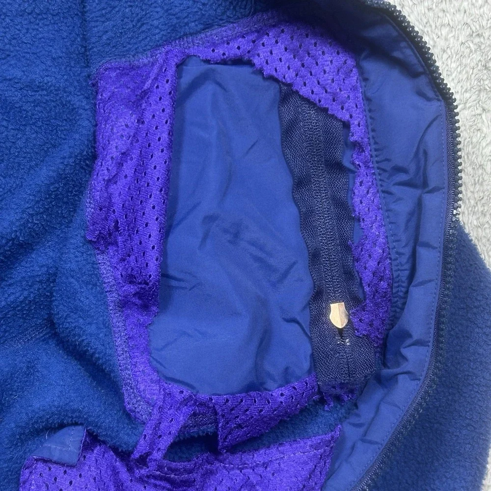 Vintage Patagonia Synchilla Jacket Men's L Blue Fleece Full Zip Made In USA 3508